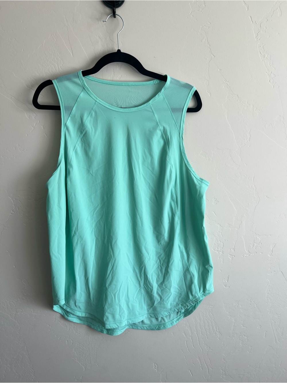 lululemon Sculpt Tank Mint Green Size 16 Mesh Open Back Running